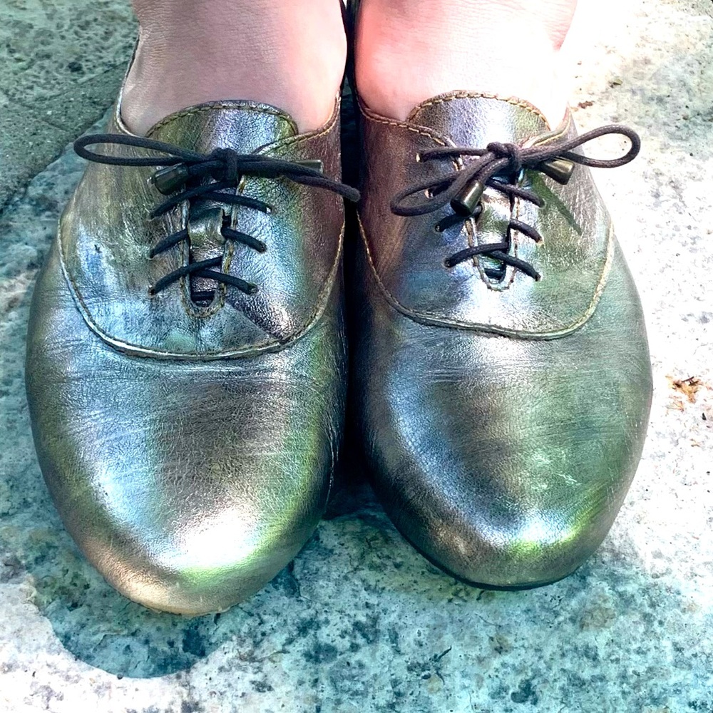 Born Metallic Gold Flats
